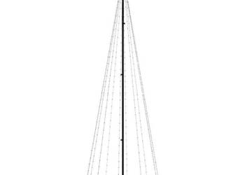 Choinka z kołkiem gruntowym 310 zimnych białych LED 300 cm WM-343555