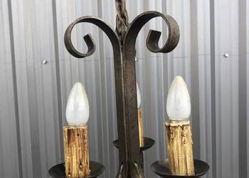 Żyrandol Kowalski metalowy masywny