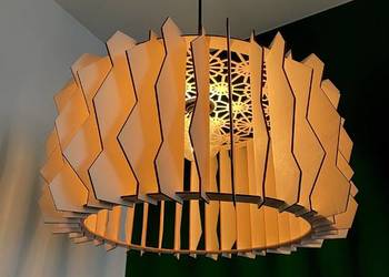 Abażur drewniany, lampa dekoracyjna Mira