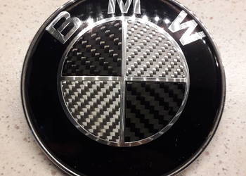 Emblemat bmw 82mm karbon oryginal