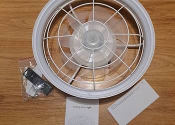 Lampa sufitowa LED, wiatrak