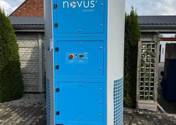 Odciąg dymu z hali, wieża wentylacyjna, filtrowentylacja NOVUS AIRTOWER