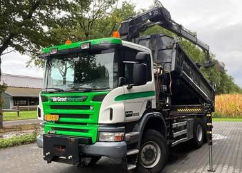 Uzywana wywrotka 6x6 bordmatic z dzwigiem Scania
