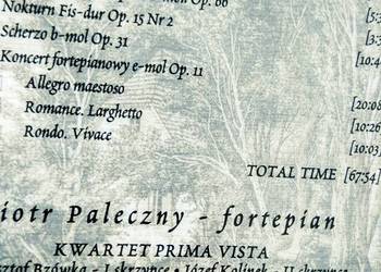 Chopin kwartet Prima Vista Paleczny fortepian księgarni e