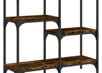 Stolik konsolowy przydymiony dąb 80x29x75 cm WM-834077
