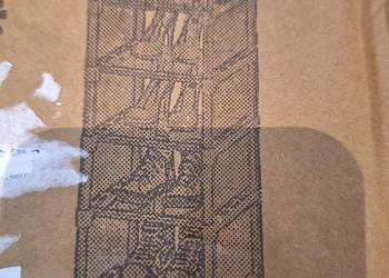 Szafka na buty składana jednorzędowa czarna Nowa