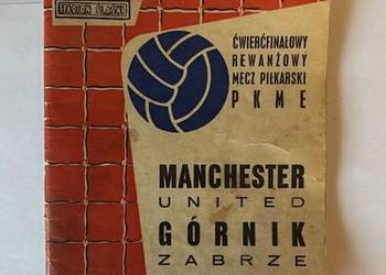 Unikalny program meczu piłkarskiego Górnik Zabrze-Manchester United