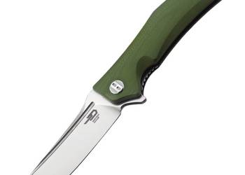 Nóż składany Bestech Scimitar Army Green G10, Stonewashed/Satin D2 (BG05B-… Nóż składany Bestech Scimitar Army Green G10, Stonewashed/Satin D2 (BG05B-…