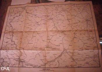 1915 rok.Mapa Polski pod zaborami.Oryginalna.Nr 2 1915 rok.Mapa Polski pod zaborami.Oryginalna.Nr 2
