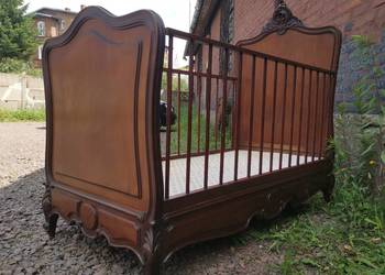 *Francuskie łóżko dla dzieci, łóżeczko, rocaille, antyk* transport