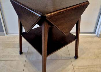 Stary stolik dębowy klapak