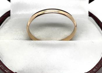 Złota Obrączka Próby 583 2,41g Rozmiar 28