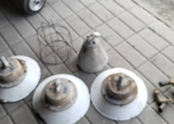 Stara lampa metalowa spolka pracy ,,przyszlosc,,w sosnowcu