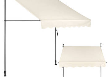 Markiza przeciwsłoneczna balkonowa 200x120 cm regulacja wysokości wodoodpo…