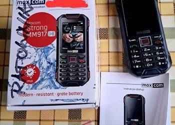 Telefon Maxcom Strong MM917 3G,  IP68, Dual SIM, Komplet z pudełkiem