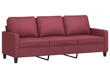Sofa 3-osobowa winna czerwień 180 cmtapicerowana tkaniną WM-359177