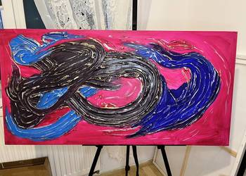 Obraz autorski akryl na płótnie abstrakcja