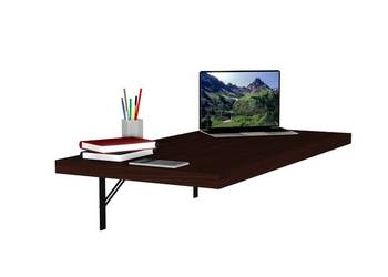 Biurko / stolik / blat - składany / składane 100cm x 50cm - Dąb wenge
