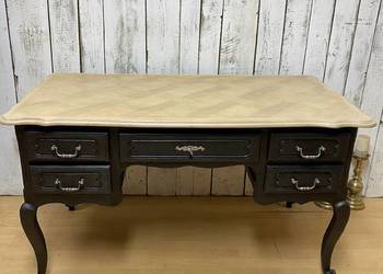 Biurko dębowe odnowione Francja, II pół. XX wieku Vintage