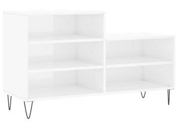 Szafka na buty wysoki połysk biała 102x36x60 cm WM-831390