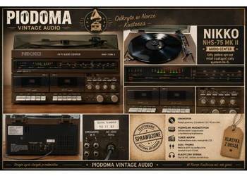 Nikko NHS-75 MK II – Audio Center z gramofonem i podwójnym magnetofonem kas