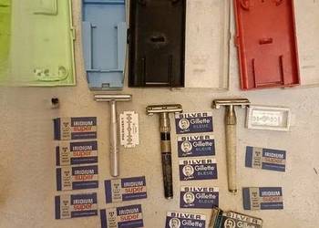 Maszynka maszynki do golenia żyletki gillette prl ddr