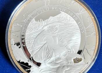 Bardzo Duży Ciekawy Numizmat "Gorączka Złota"