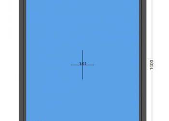 Okno PCV FIX 1160 x 1400 / 116 x 140 ANTRACYT