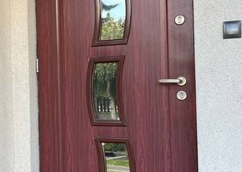 Drzwi zewnętrzne 90 cm - lewe kompletne z futryną