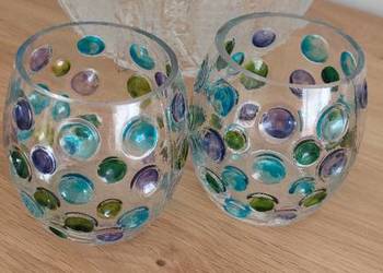 Borskie szkło  świeczniki