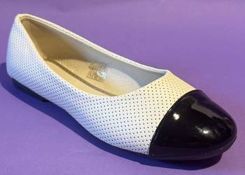 Beżowe baleriny połysk rozmiar 40 (BAL9)