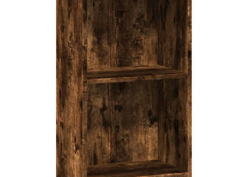 Regał przydymiony dąb 40x24x76 cm materiał drewnopochodny WM-857769