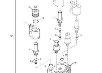 New Holland T6090 T6070 Elektromagnes 68 vdc, 30 ohm 84130917
