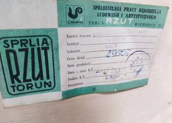 Unikat - Kredens drewniany (jesion) Cepelia lata 70` te