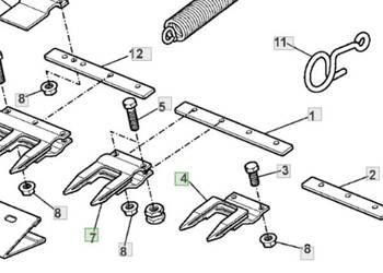 AH168910 Palec nagłówka zewnętrzny podwójny Schumacher(RT)