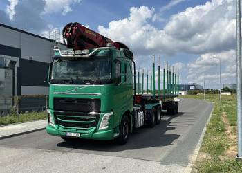ciężarowy VOLVO FH z dźwigiem EPSILON S300L98 Naczepa faymon