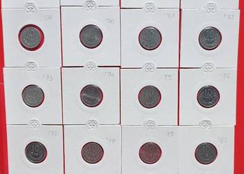 10 groszy PRL wszystkie roczniki monet aluminiowe
