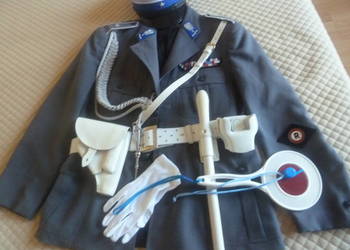 Mundur milicja RD. - chorąży - epoka PRL.