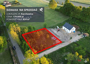 Działka na sprzedaż Karchowice Wiejska 824m2