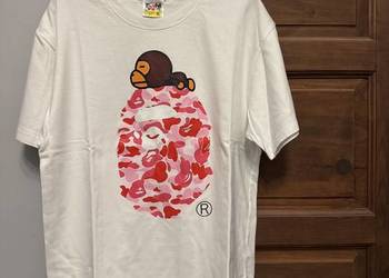 Biała koszulka Bape
