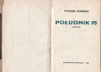 (01455) POŁUDNIK 15 – RYSZARD ROWIŃSKI