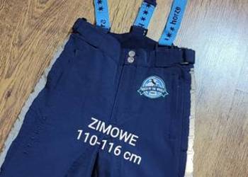 Spodnie bryczesy zimowe Horze z szelkami 110-116 cm, dzieci 5-6 lat