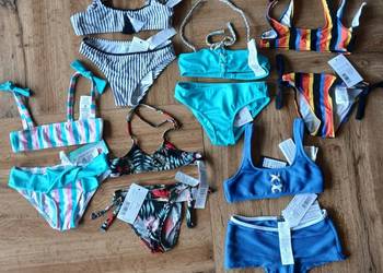 Mix stroje kąpielowe dla dziewczynki nowe Calzedonia 4 lata / 6 kompletów