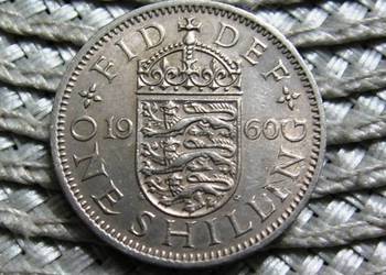 Wielka Brytania 1 Szyling 1960r - Angielski