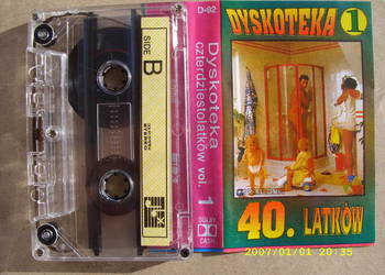 ---kaseta; DYSKOTEKA 40. LATKOW, VOL. 1., 1991 rok.