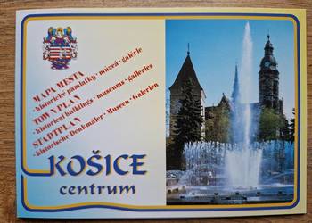 Kosice Slovensky Koszyce Słowacja mapa, inf. turystyczny