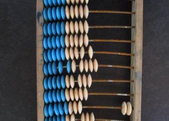 Liczydło Szkolne Stare Drewniane PRL