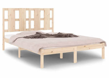 Rama łóżka bez materaca lite drewno sosnowe 140x200 cm WM-3105600