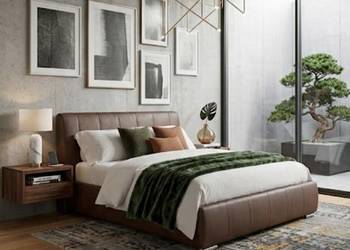 Łóżko dwuosobowe z ekoskóry. 226x200cm