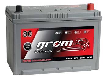 Akumulator GROM EFB START&STOP 80Ah 780A JAPAN Prawy Plus DT